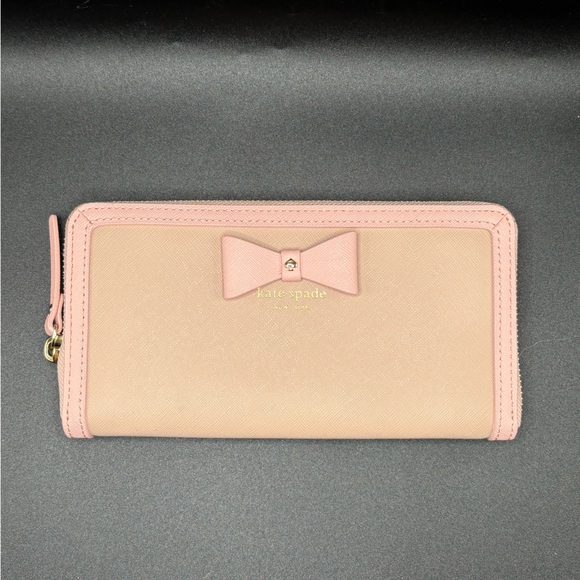 kate spade Handbags - Kate Spade Hazel Court Lacey Pink Wallet Sleek Design